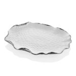 1bxs-a180ws Lotus Oval Kayık 42x31,5x4,5cm Beyaz Gümüş – BEYAZ-GÜMÜŞ