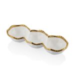 1yw-e14g Wave 3lü Çerezlik 26x9x8cm Beyaz Altın – BEYAZ-ALTIN