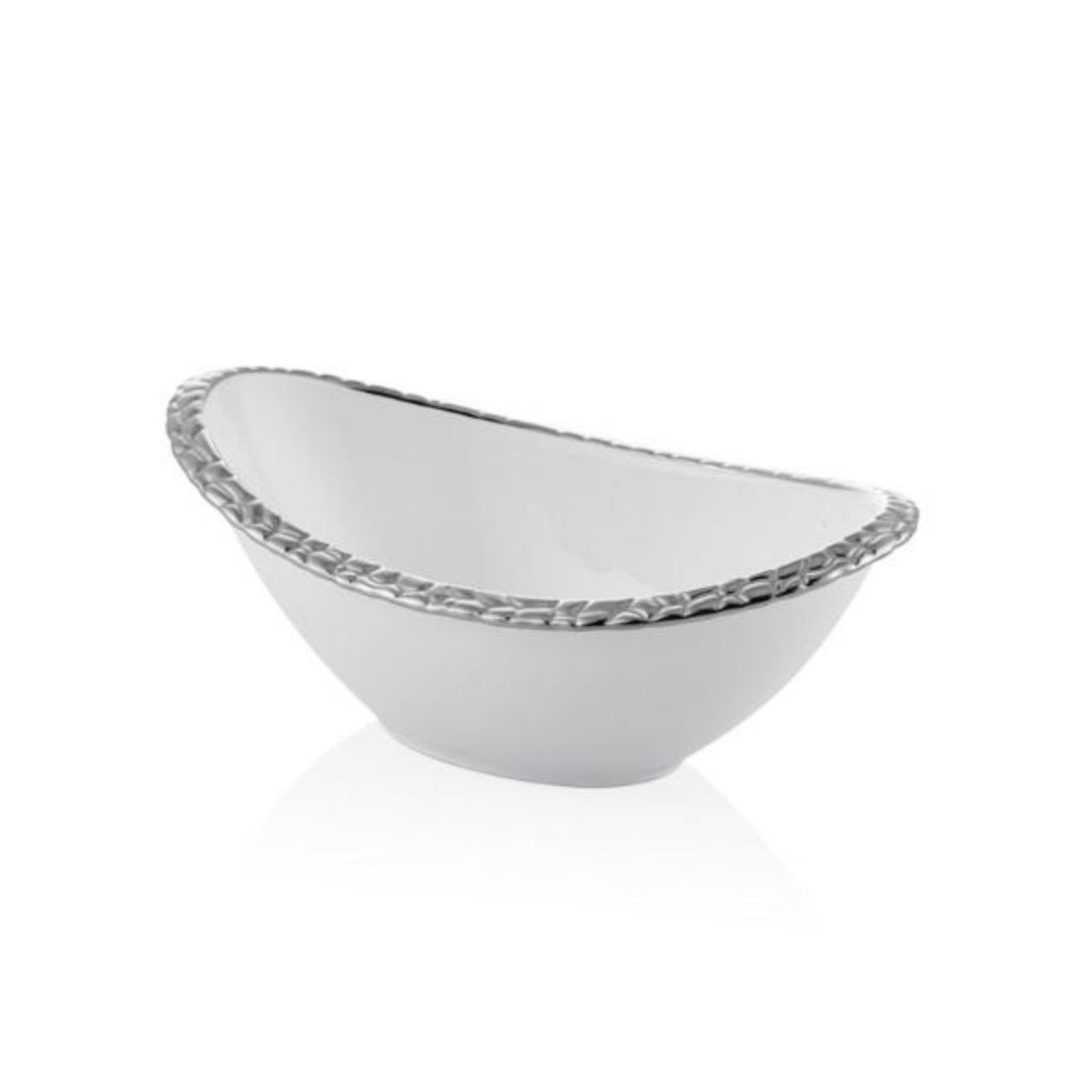 1yw-r05s Mesh Oval Kase 26x14,5x10cm Beyaz Gümüş – BEYAZ-GÜMÜŞ - Görsel 1