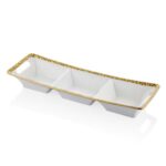 1yw-r44g Mesh 3lü Çerezlik 46x15x6,2cm Beyaz Altın – BEYAZ-ALTIN