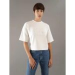 Ck J20j224331 Scuba Premıum Monologo Tee Kadın Tshırt – BEYAZ