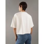 Ck J20j224331 Scuba Premıum Monologo Tee Kadın Tshırt – BEYAZ - Görsel 2