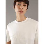 Ck J20j224331 Scuba Premıum Monologo Tee Kadın Tshırt – BEYAZ - Görsel 3