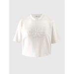 Ck J20j224331 Scuba Premıum Monologo Tee Kadın Tshırt – BEYAZ - Görsel 5