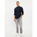 Ck J30j324614 Slım Stretch Erkek Gömlek – LACİVERT - Görsel 2