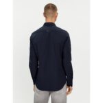 Ck J30j324614 Slım Stretch Erkek Gömlek – LACİVERT - Görsel 3