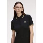 Fred Perry D1173 Tıpped Pıque Kadın Elbise – SİYAH - Görsel 5