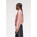 Fred Perry J4133 Cropped Taped Track Kadın Ceket – PEMBE - Görsel 2