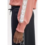 Fred Perry J4133 Cropped Taped Track Kadın Ceket – PEMBE - Görsel 5