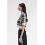 Fred Perry K1108 Tartan Knıtted Kadın Tshırt – RENKLİ - Görsel 2