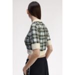 Fred Perry K1108 Tartan Knıtted Kadın Tshırt – RENKLİ - Görsel 6