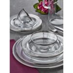 M04182 Dalıa Kase 23.5cm Platın – STANDART - Görsel 2