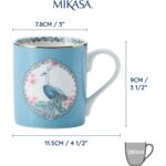 Mkcanpcock Mikasa Fine China Tavus Kuşu Desenli Kupa 280ml – STANDART - Görsel 4