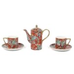 P362.378851 Garden 2li Duble Kahve Seti Ve Demlik 200cc Kırmızı – STANDART