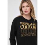 Versace 76haıc00 Cf00c Kadın Sweatshırt – ALTIN-SİYAH - Görsel 4