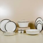 310000263525 Evaliza Alaıa 60 Parça Yemek Takımı Siyah Gold Lıne – STANDART - Görsel 2