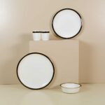 310000263525 Evaliza Alaıa 60 Parça Yemek Takımı Siyah Gold Lıne – STANDART - Görsel 3