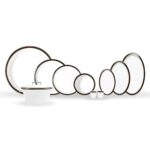 310000263525 Evaliza Alaıa 60 Parça Yemek Takımı Siyah Gold Lıne – STANDART - Görsel 6