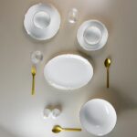 31000044211 Evaliza Magnolıa 60 Parça Yemek Takımı Altın – STANDART