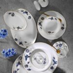31000044154 Kelebek 42 Parça Kahvaltı Takımı Mavi – STANDART