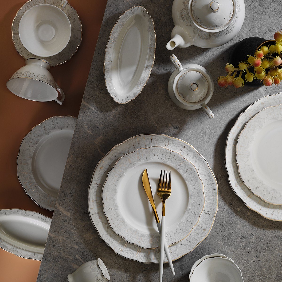 148435-0-153ar251003-claris-36-parca-kahvalti-takimi-014715385c31 153ar251003 Clarıs 36 Parça Kahvaltı Takımı – STANDART - Görsel 1