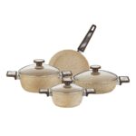 153ar260210 Vortex 7 Parça Tencere Set Cappuccino – STANDART - Görsel 2