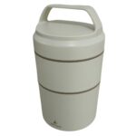 153ar262269 Bento Lunch Box Katlı Yemek Termosu 1200ml Bej – STANDART - Görsel 2