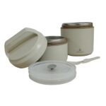 153ar262269 Bento Lunch Box Katlı Yemek Termosu 1200ml Bej – STANDART - Görsel 3