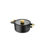 Matilda 9 Parça Alüminyum Döküm Tencere Siyah – STANDART - Görsel 3