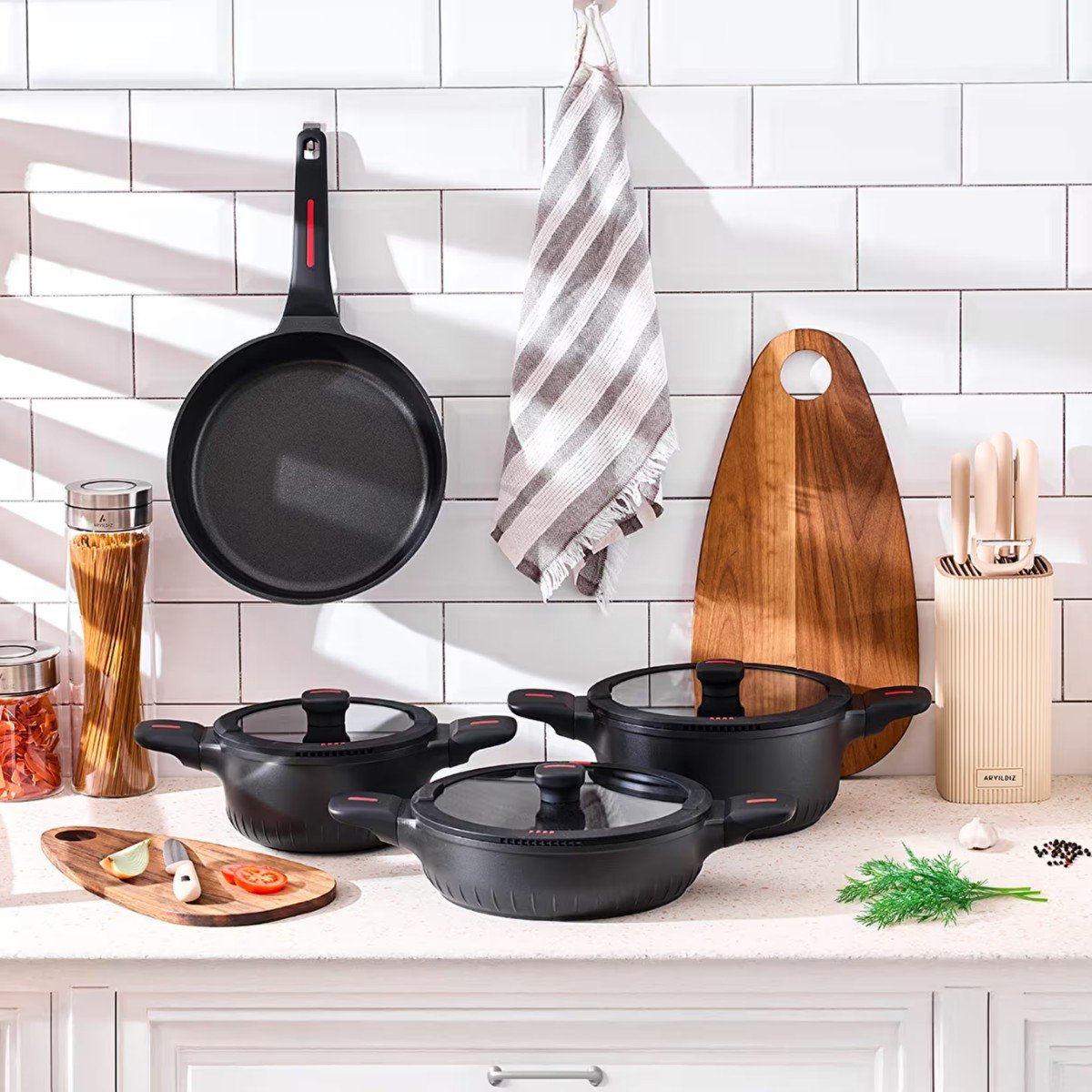 148487-0-brantley-tencere-set-7-parca-01f35ffe0aef Brantley Tencere Set 7 Parça – STANDART - Görsel 1