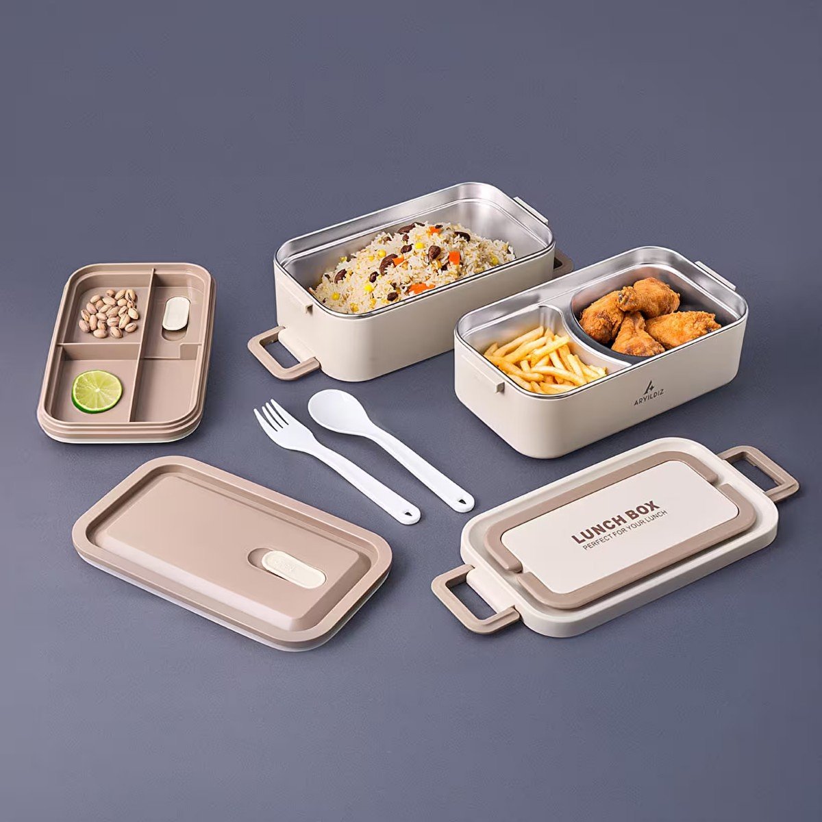 148497-0-153ar262146-bento-lunch-yemek-termos-2000ml-beige-01f35ffe0aef 153ar262146 Bento Lunch Yemek Termos 2000ml Beıge – STANDART - Görsel 1