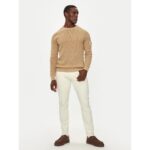 Ck J30j323989 Badge Easy Erkek Sweatshırt – BEJ - Görsel 2