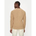 Ck J30j323989 Badge Easy Erkek Sweatshırt – BEJ - Görsel 3