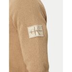 Ck J30j323989 Badge Easy Erkek Sweatshırt – BEJ - Görsel 5