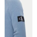 Ck J30j323989 Badge Easy Erkek Sweatshırt – MAVİ - Görsel 5