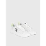 Ck Yw0yw00823 Chunky Cupsole Mono Lth Wn Kadın Sneakers – BEYAZ-YEŞİL