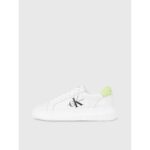 Ck Yw0yw00823 Chunky Cupsole Mono Lth Wn Kadın Sneakers – BEYAZ-YEŞİL - Görsel 3