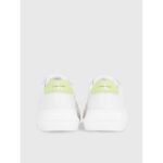 Ck Yw0yw00823 Chunky Cupsole Mono Lth Wn Kadın Sneakers – BEYAZ-YEŞİL - Görsel 4