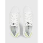 Ck Yw0yw00823 Chunky Cupsole Mono Lth Wn Kadın Sneakers – BEYAZ-YEŞİL - Görsel 5