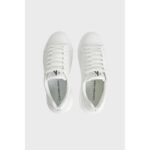 Ck Yw0yw00823 Chunky Cupsole Mono Lth Wn Kadın Sneakers – BEYAZ-BEYAZ - Görsel 3