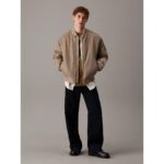 Ck 00040em524 Ls Nylon Padded Hero Bomber Erkek Ceket – BEJ - Görsel 4