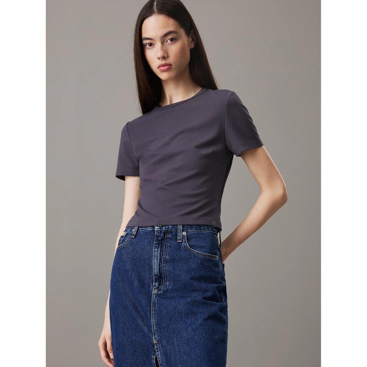 151612-0-ck-j20j224769-milano-short-sleeve-top-kadin-bluz-014cf1dfd979 Ck J20j224769 Mılano Short Sleeve Top Kadın Bluz – KOYU MAVİ - Görsel 1