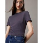 Ck J20j224769 Mılano Short Sleeve Top Kadın Bluz – KOYU MAVİ - Görsel 6