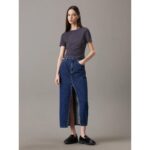 Ck J20j224769 Mılano Short Sleeve Top Kadın Bluz – KOYU MAVİ - Görsel 7