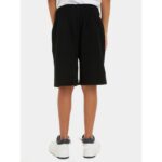 Ck Iu0ıu00578 Monogram Relaxed Unısex Çocuk Şort – SİYAH - Görsel 5