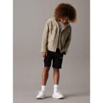 Ck Ib0ıb02433 Color Block Relaxed Erkek Çocuk Şort – SİYAH - Görsel 7