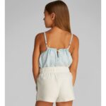 Ck Ig0ıg02882 Scrıpt Logo Hwk Kız Çocuk Şort – BEYAZ - Görsel 3