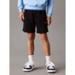 Ck Iu0ıu00703 New Inst. Logo Unısex Çocuk Şort – SİYAH