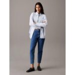 Ck J20j225505 Mom Jean Kadın Pantolon – LACİVERT - Görsel 5