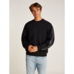 Ck J30j327230 Logo Tape Crew Neck Erkek Sweatshırt – SİYAH - Görsel 2